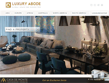 Tablet Screenshot of luxuryabode.com